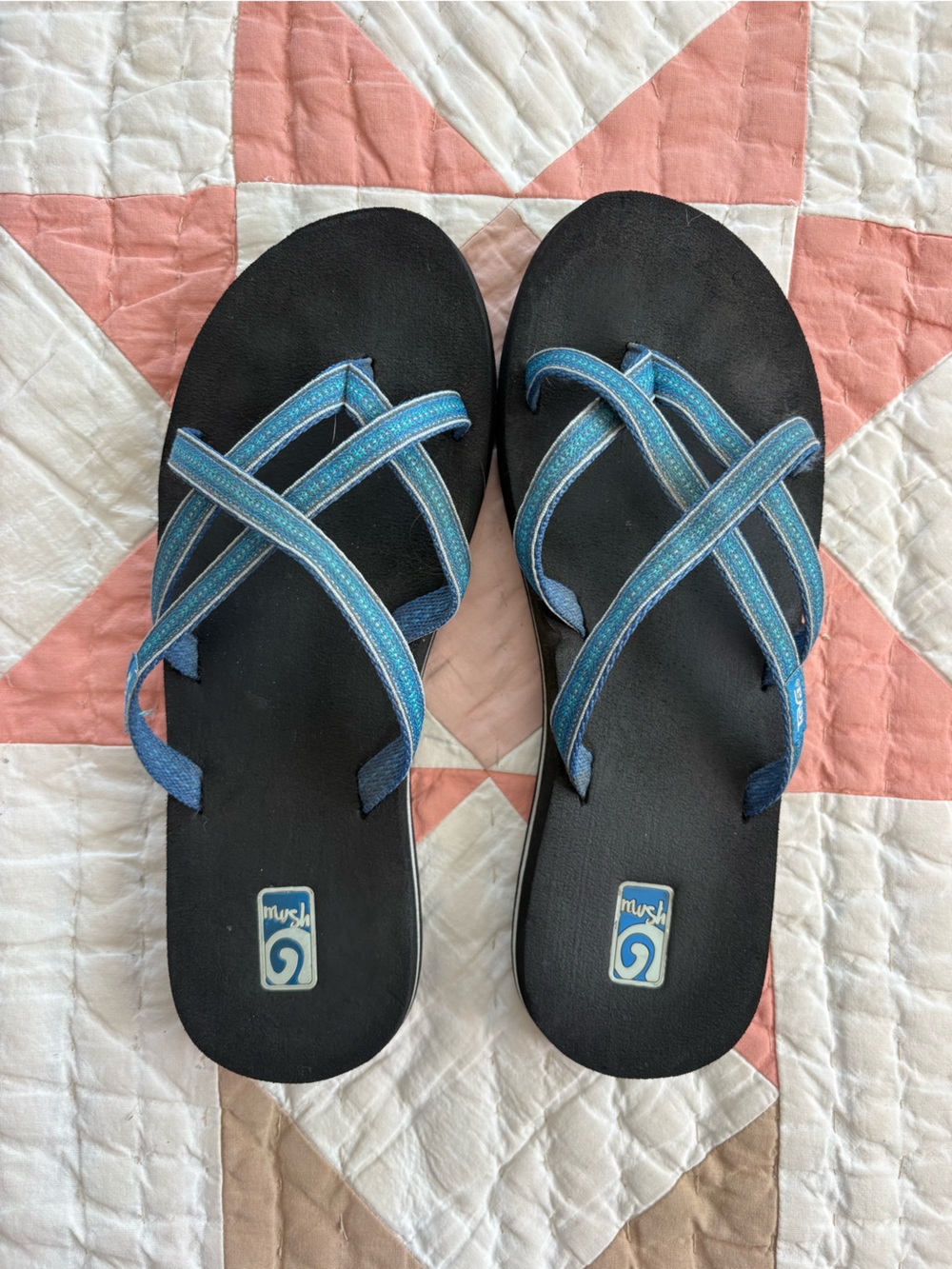 Teva Strappy Woven Flip Flop Sandals Y2K